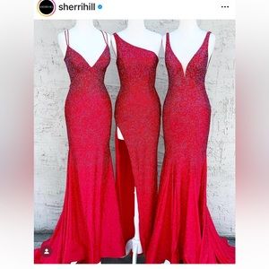 Absolutely gorgeous embellished red Sherri Hill dress.Make an offer!!